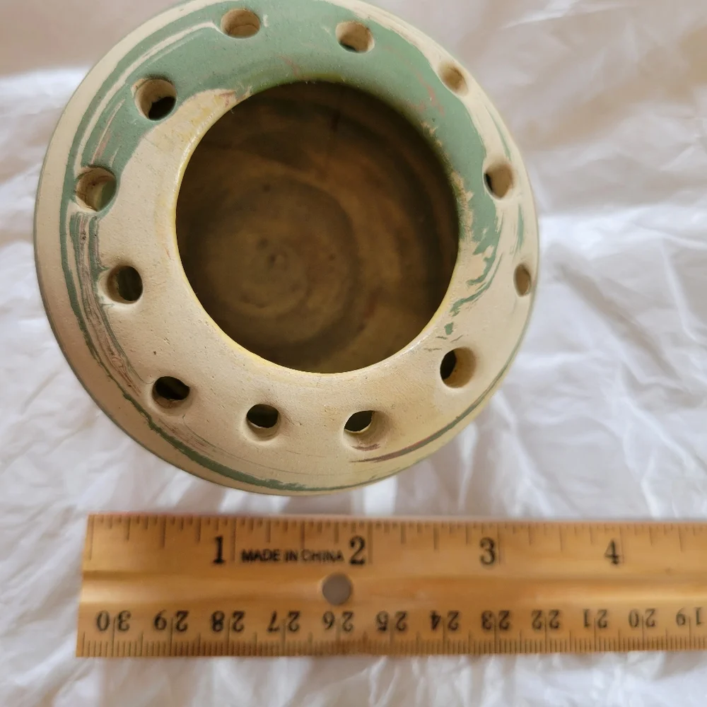 Silver Springs Pottery Vase Vintage ~ Swirled Design ~ Succulents ~ Propagation - Picture 9 of 16